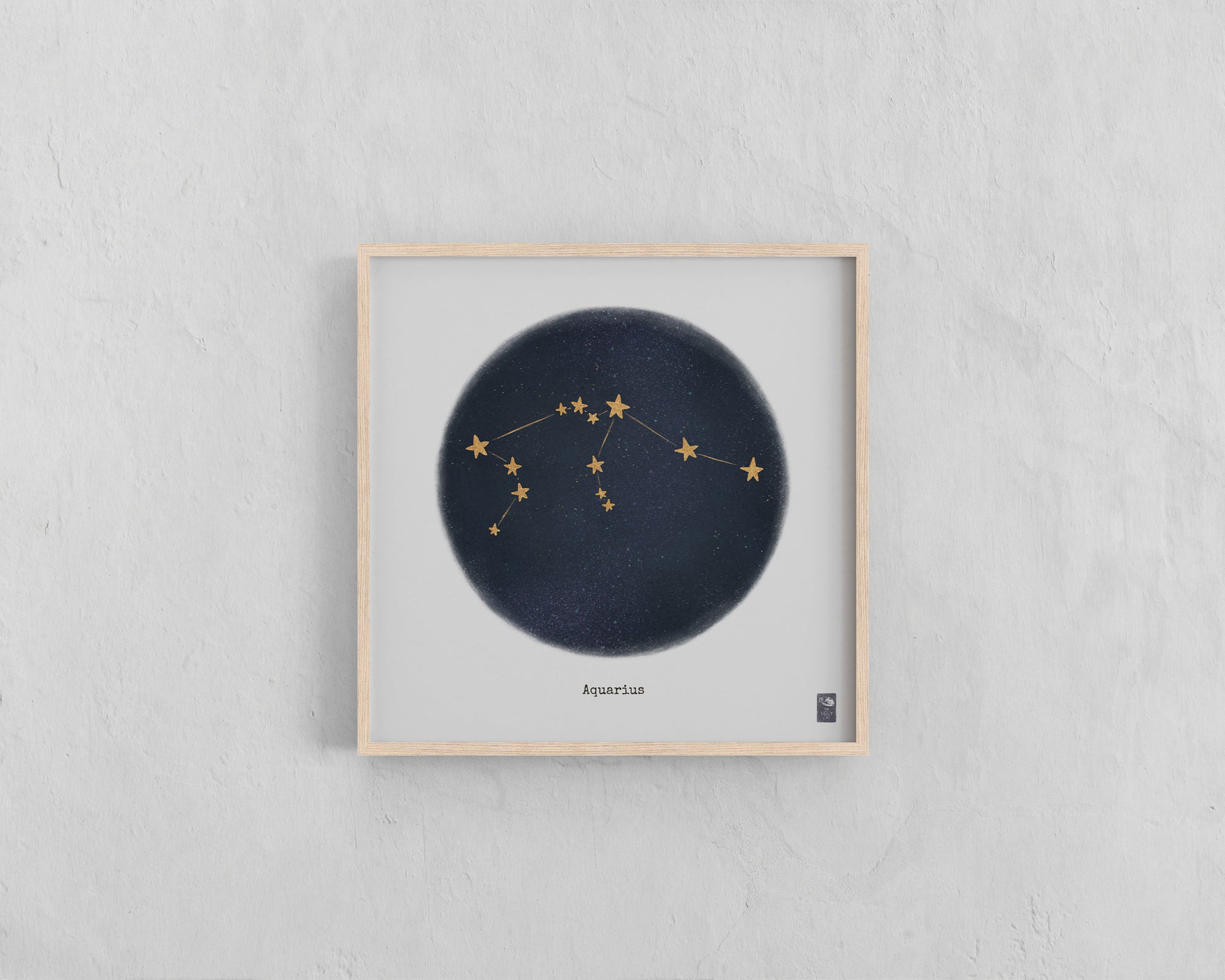 "Aquarius ♒" by Catherine Hébert - Aquarius Zodiac Constellation Art Print