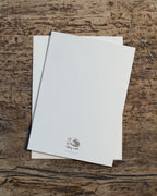 "Crownelius Crowmwell" by Catherine Hébert - Black Crow on Apple - Blank 5"x7" Greeting Card