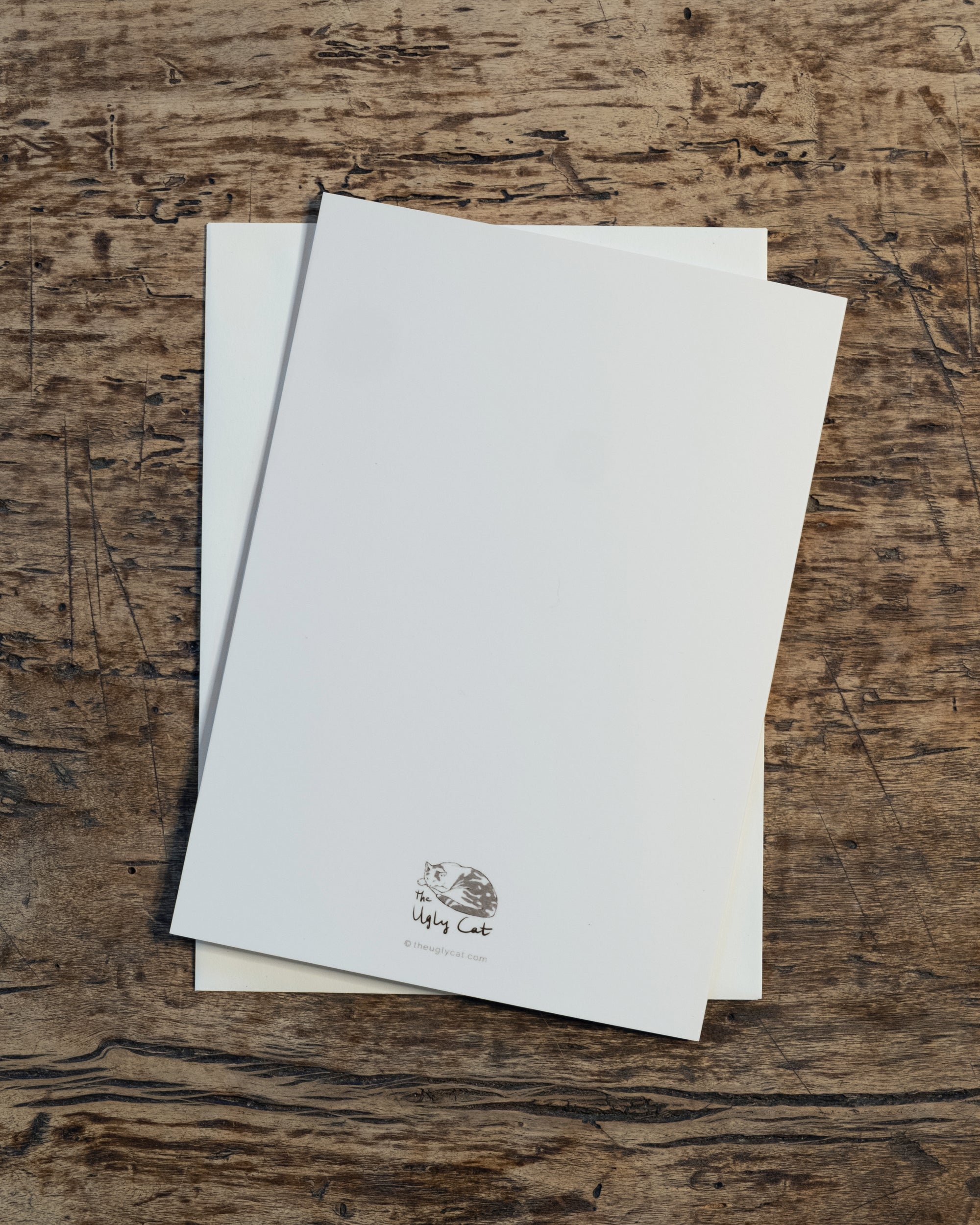 "Crownelius Crowmwell" by Catherine Hébert - Black Crow on Apple - Blank 5"x7" Greeting Card