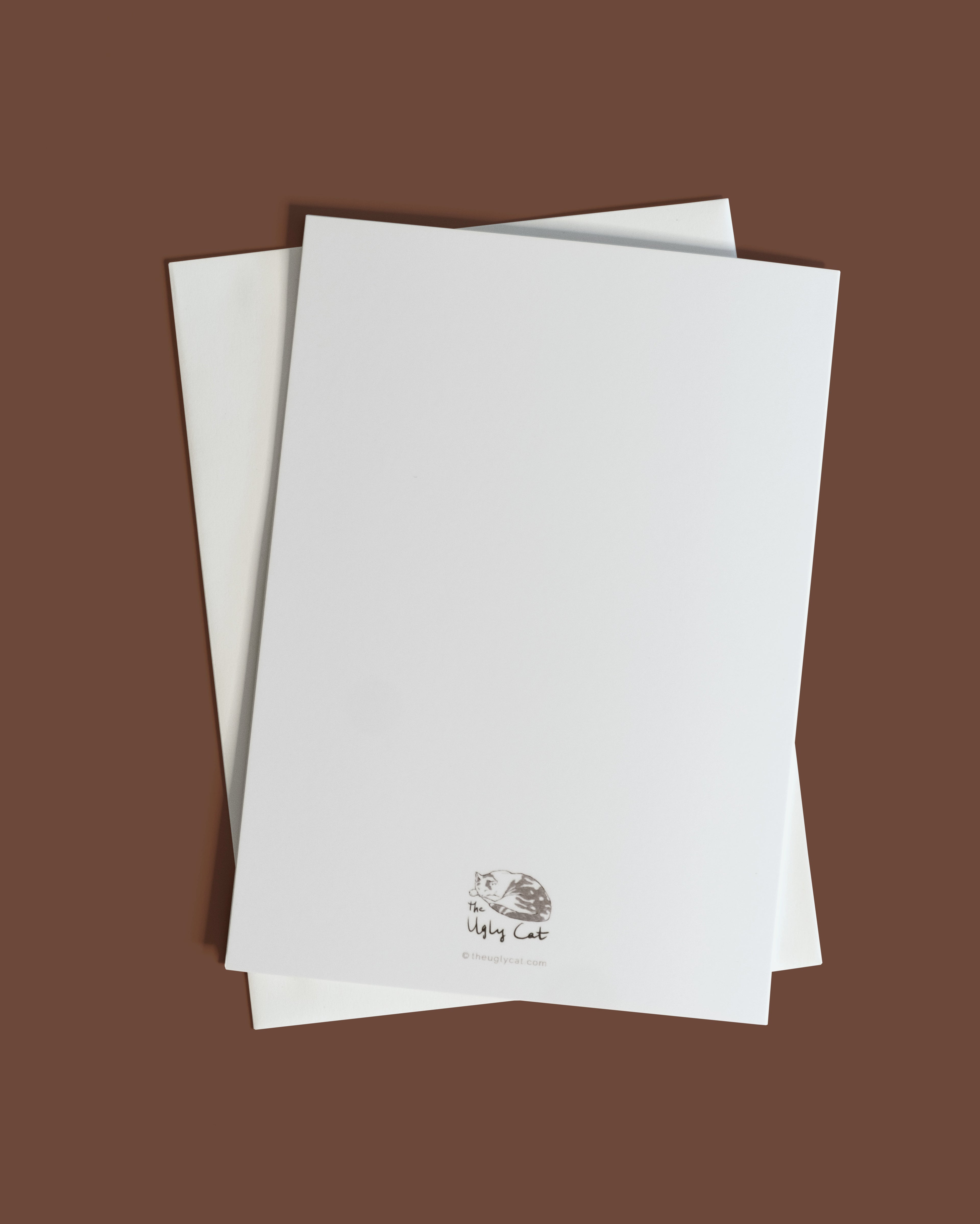 "Brünnhilde" by Catherine Hébert - Viking Valkyrie Cat - Blank 5"x7" Greeting Card – Blank 5x7 Greeting Card – Gift for Cat Lover