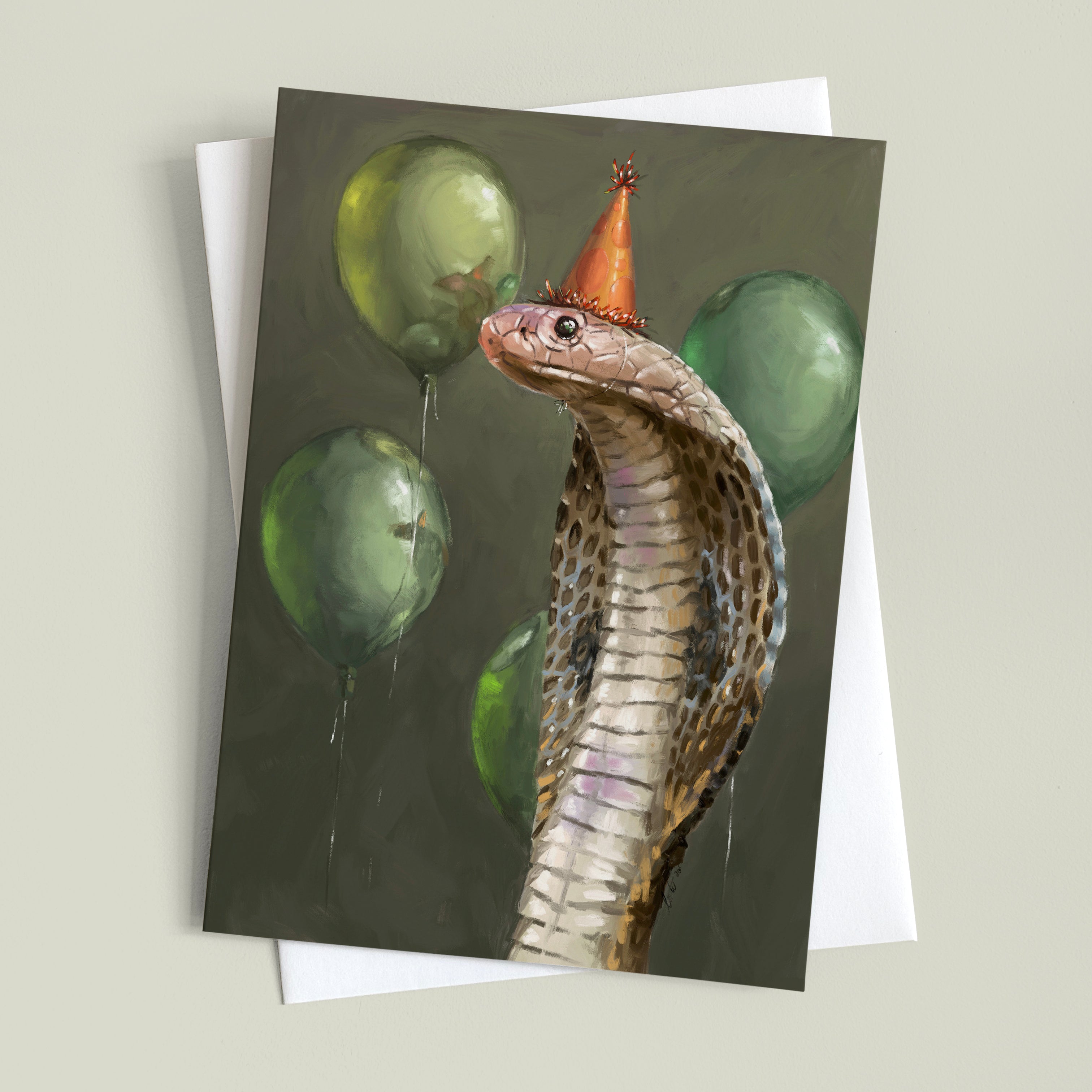 Birthday Cobra Greeting Card