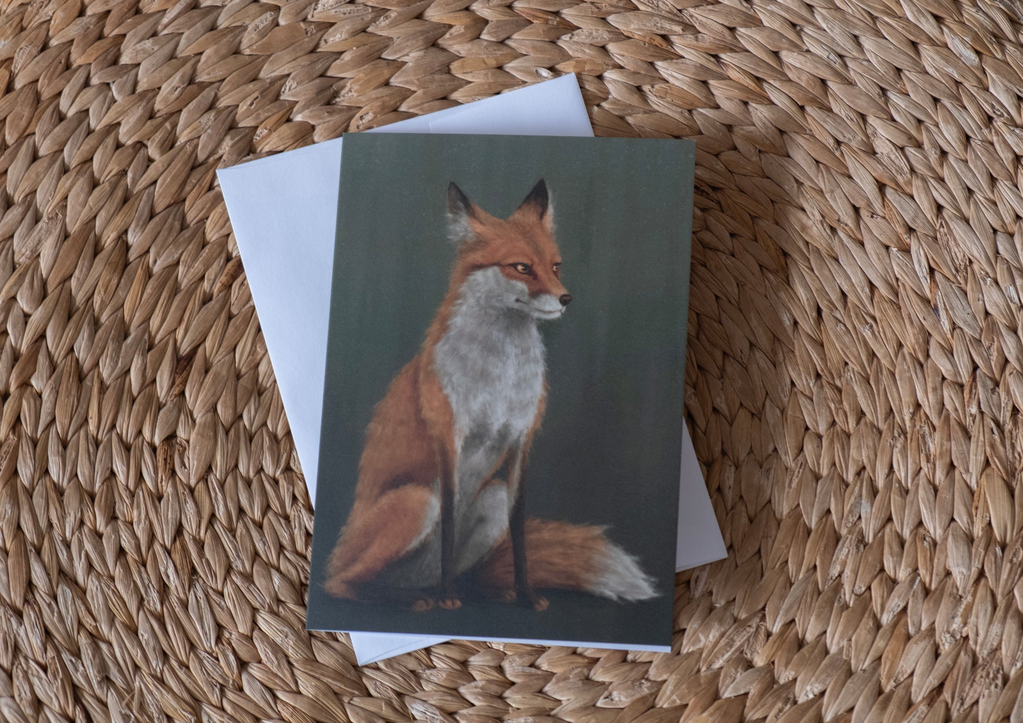 "The Woodland Fox" by Catherine Hébert - Woodland Fox - Blank 5"x7" Greeting Card