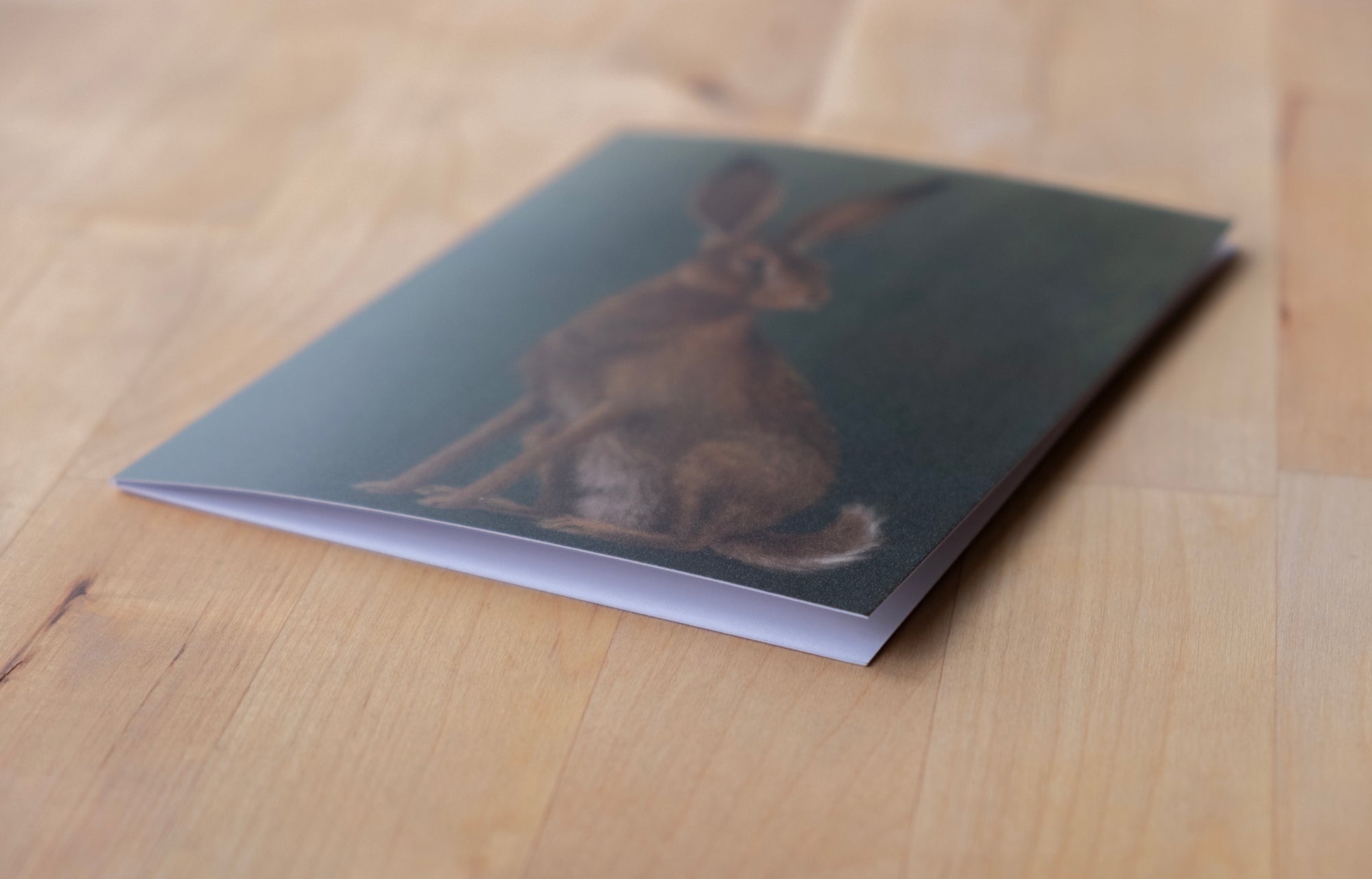 "The Hare" by Catherine Hébert - Woodland Hare - Blank 5"x7" Greeting Card