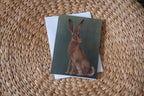 "The Hare" by Catherine Hébert - Woodland Hare - Blank 5"x7" Greeting Card