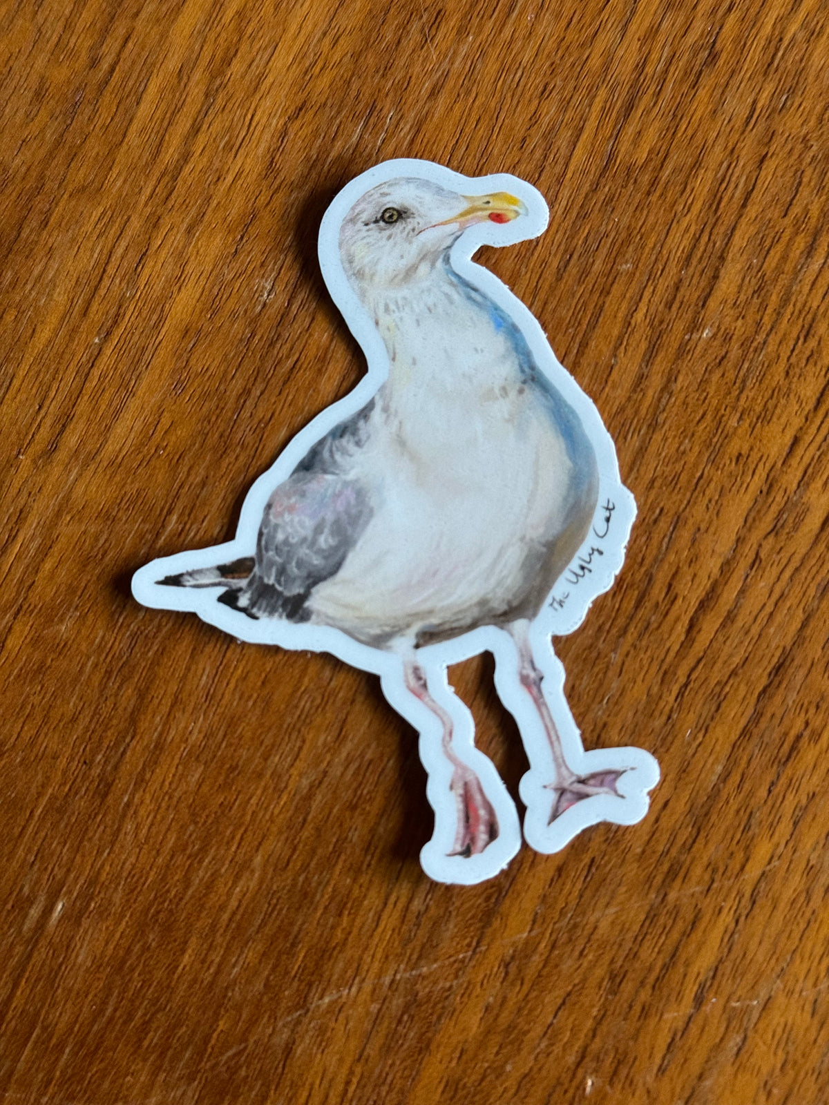 Autocollant Mouette Wobbly Leg