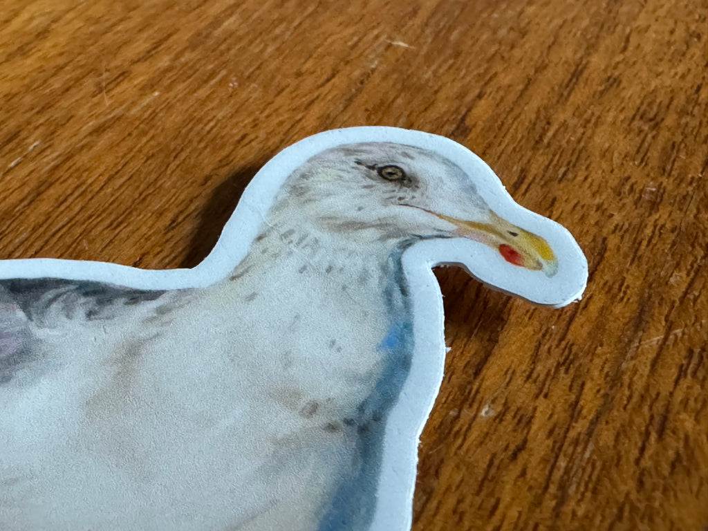 Autocollant Mouette Wobbly Leg