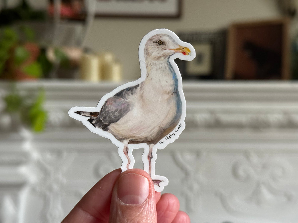 Autocollant Mouette Wobbly Leg