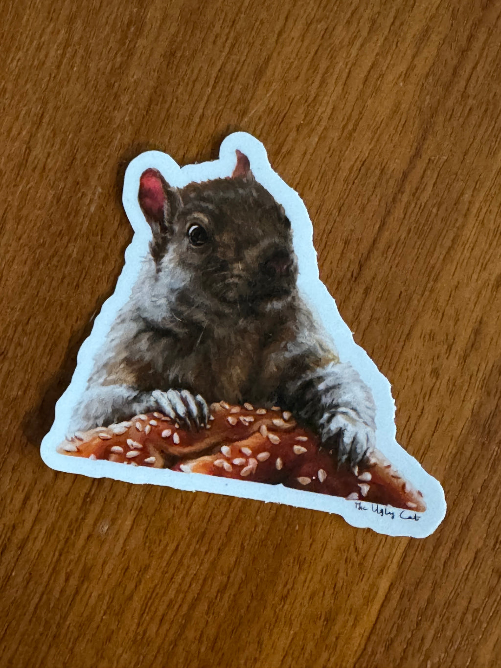 Brigette With A Bagel Sticker