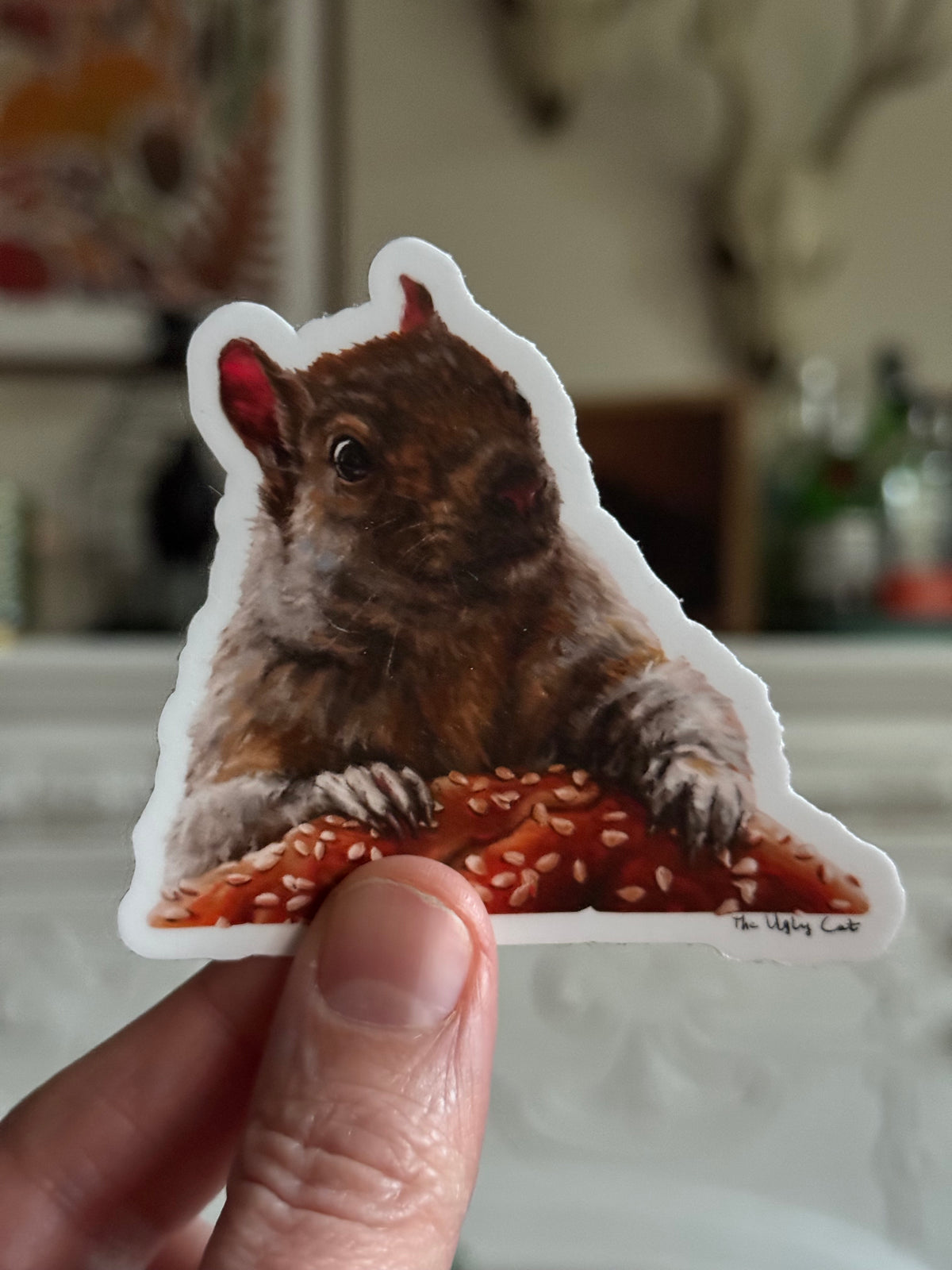Brigette With A Bagel Sticker