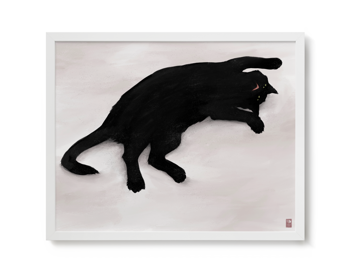 "Sillhouette of Woodhouse" by Catherine Hébert - Cat Silhouette Giclee Art Print - 16"x20" size
