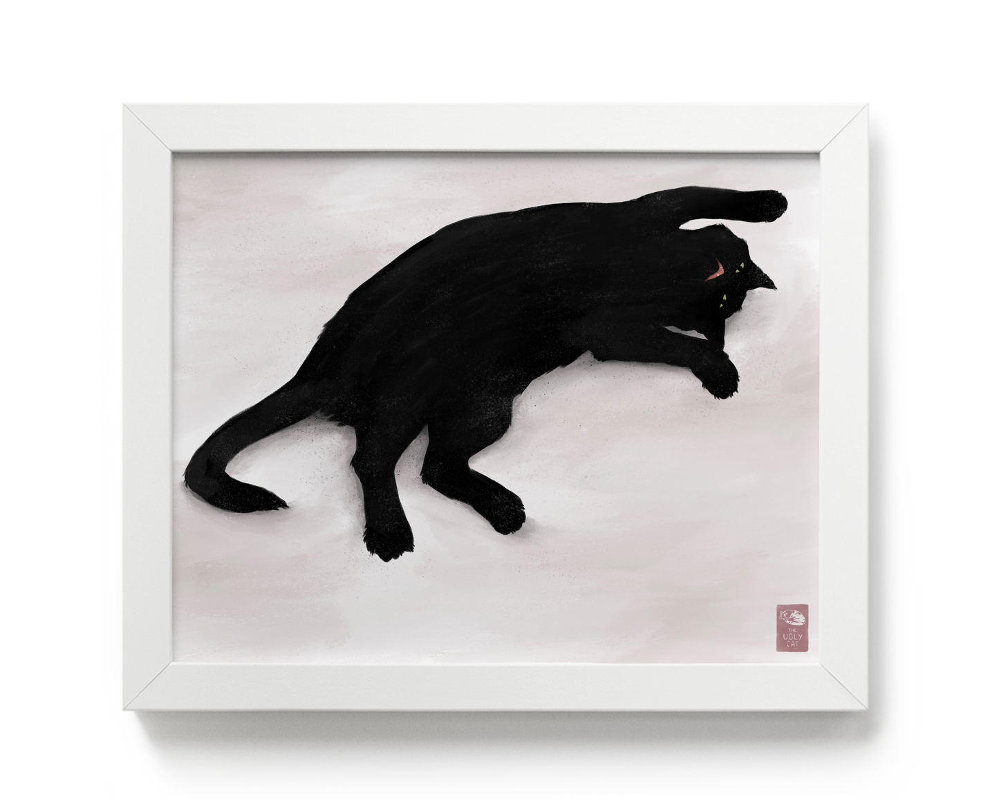 "Sillhouette of Woodhouse" by Catherine Hébert - Cat Silhouette Giclee Art Print - 8"x10" size
