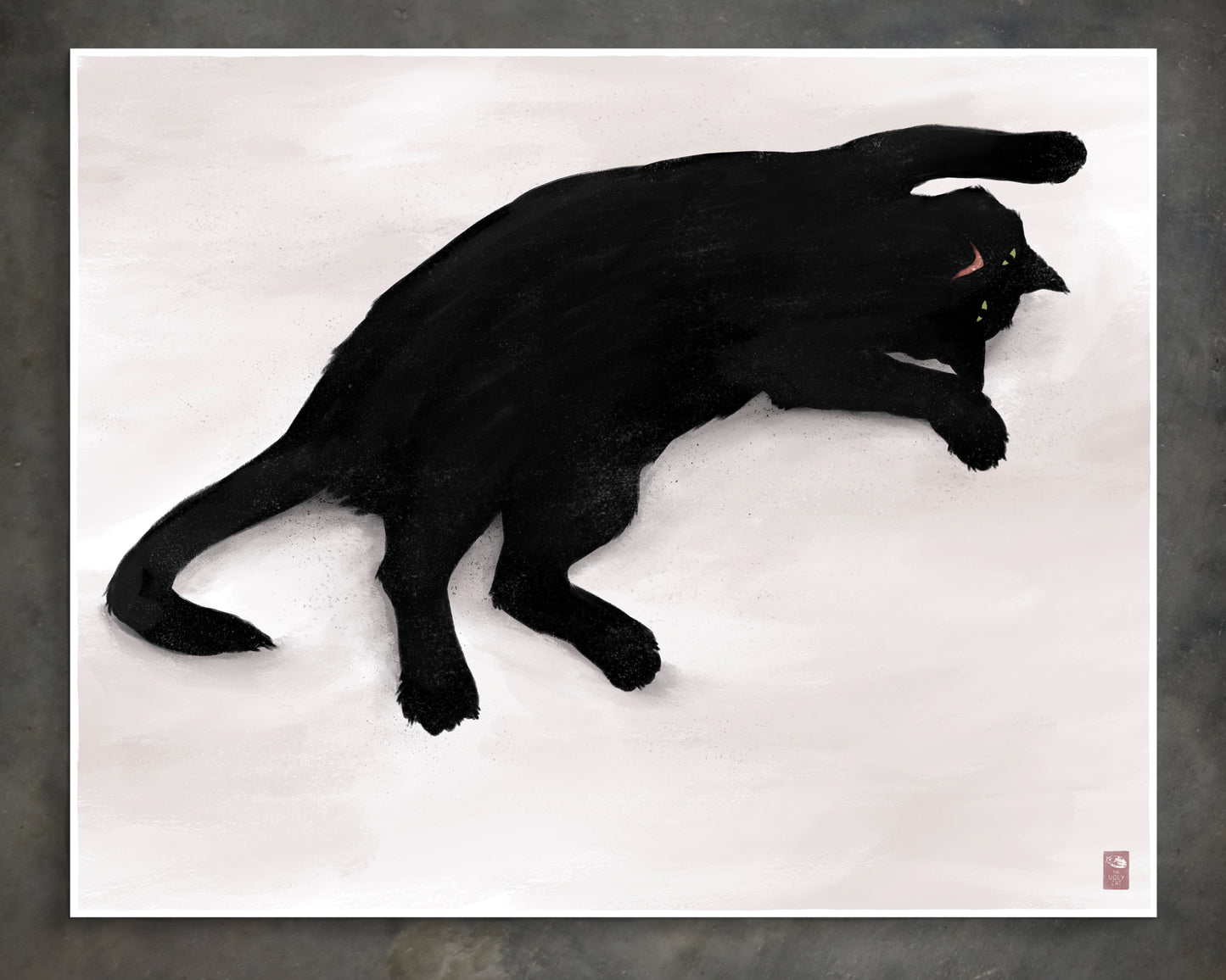 "Sillhouette of Woodhouse" by Catherine Hébert - Cat Silhouette Giclee Art Print