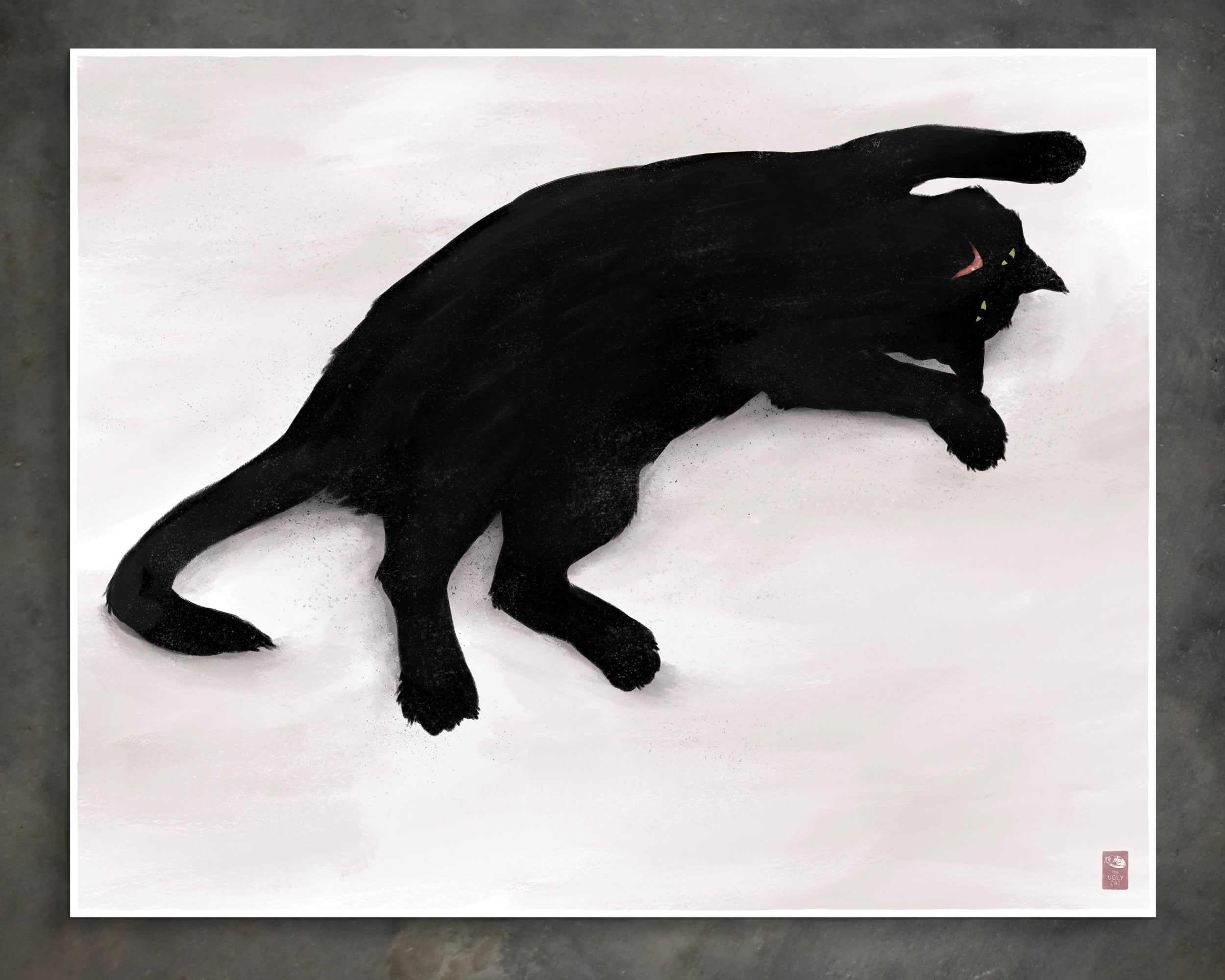 "Sillhouette of Woodhouse" by Catherine Hébert - Cat Silhouette Fine Art Print
