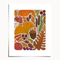 "Autumn Colours" by Catherine Hébert - Fall Themed Abstract Art Print - 8"x10" size