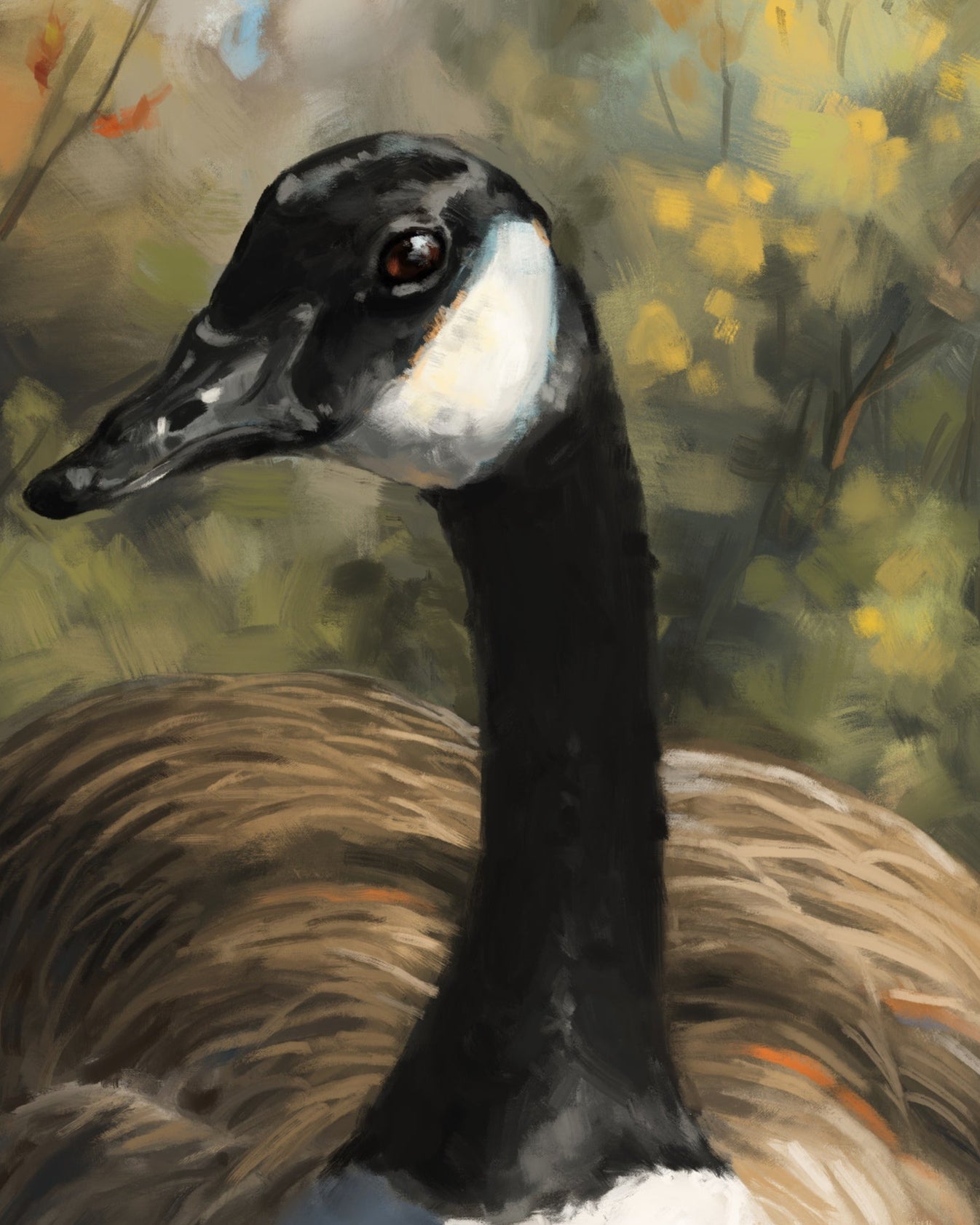 "Markham Goose" by Catherine Hébert - Canada Goose Fine Art Print