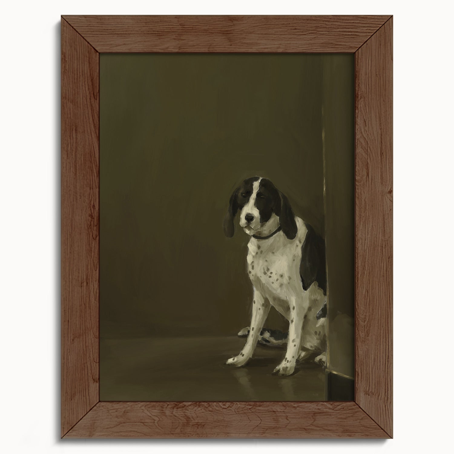 "Cane di Milano" by Catherine Hébert - Dog Oil Painting Fine Art Print - 5"x7" size