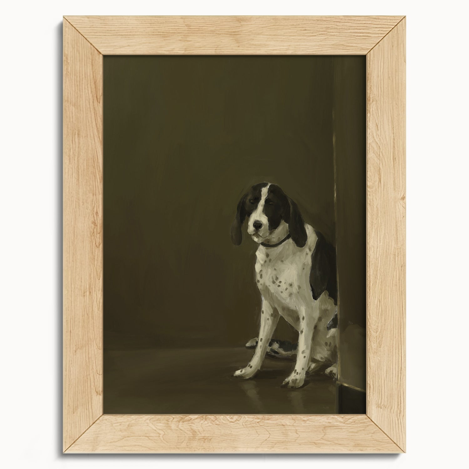 "Cane di Milano" by Catherine Hébert - Dog Oil Painting Fine Art Print - 5"x7" size