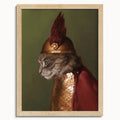 "Brünnhilde" by Catherine Hébert - Viking Cat Art Print - Brünnhilde - 12"x16" size