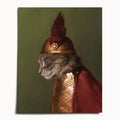 "Brünnhilde" by Catherine Hébert - Viking Cat Art Print - Brünnhilde - 16"x20" size