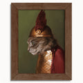 "Brünnhilde" by Catherine Hébert - Viking Cat Art Print - Brünnhilde - 5"x7" size