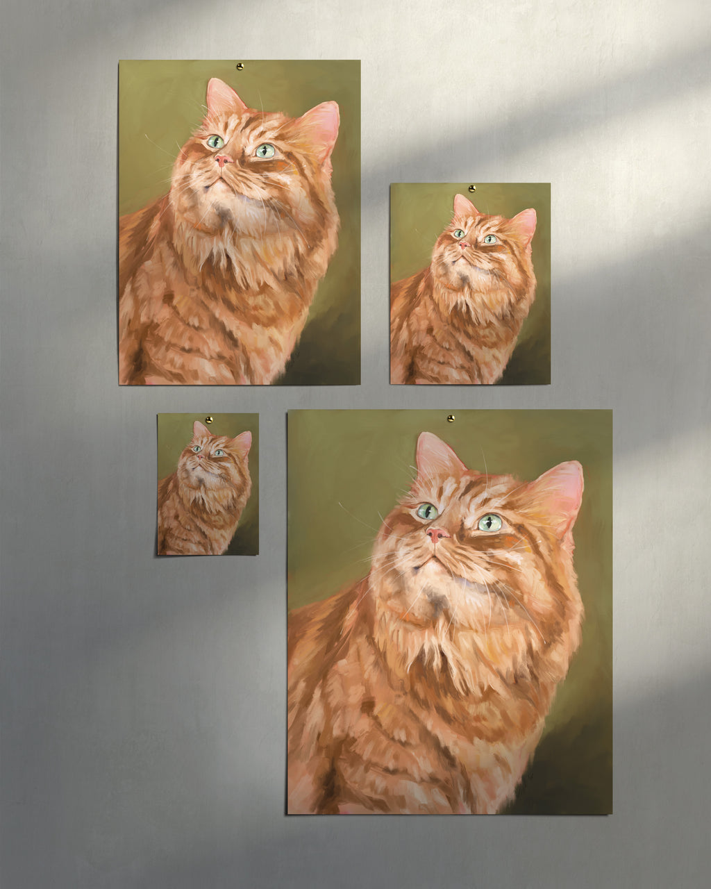 "Gimmy" by Catherine Hébert - Orange Tabby Cat Fine Art Print