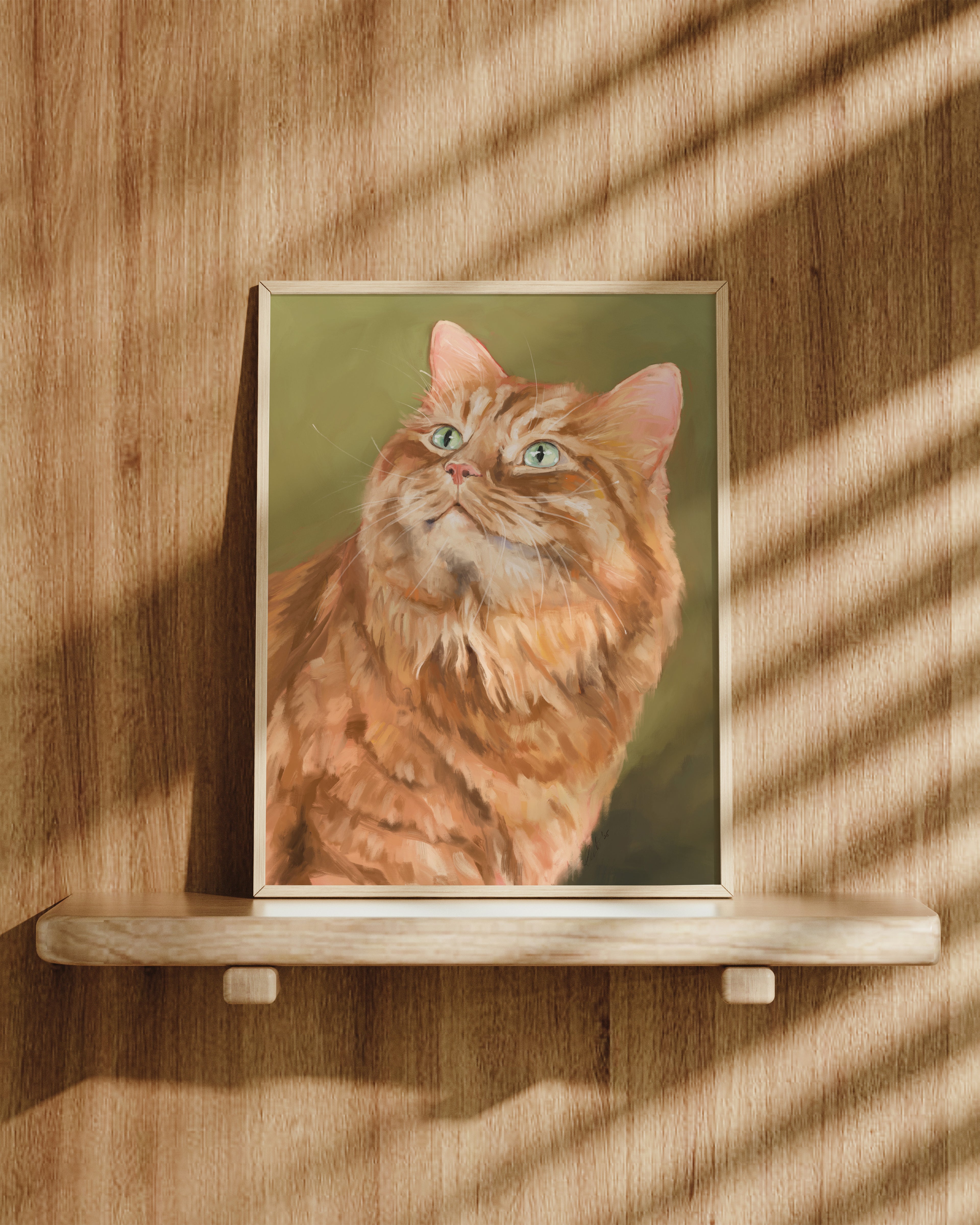 "Gimmy" by Catherine Hébert - Orange Tabby Cat Fine Art Print
