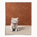 "One Eye Pete" by Catherine Hébert - One-Eyed Pete Kitten Art Print - 8"x10" size