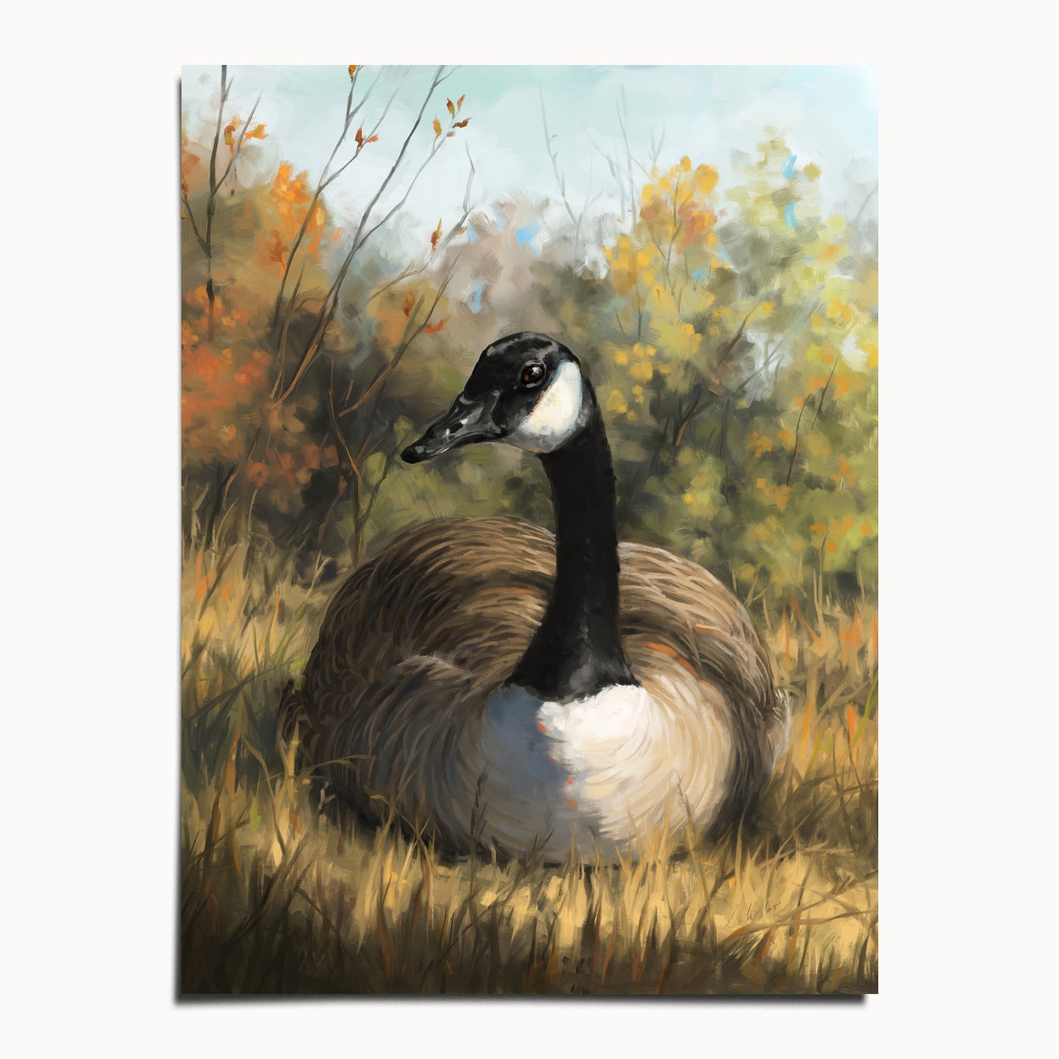 "Markham Goose" by Catherine Hébert - Canada Goose Fine Art Print - 30"x40" size