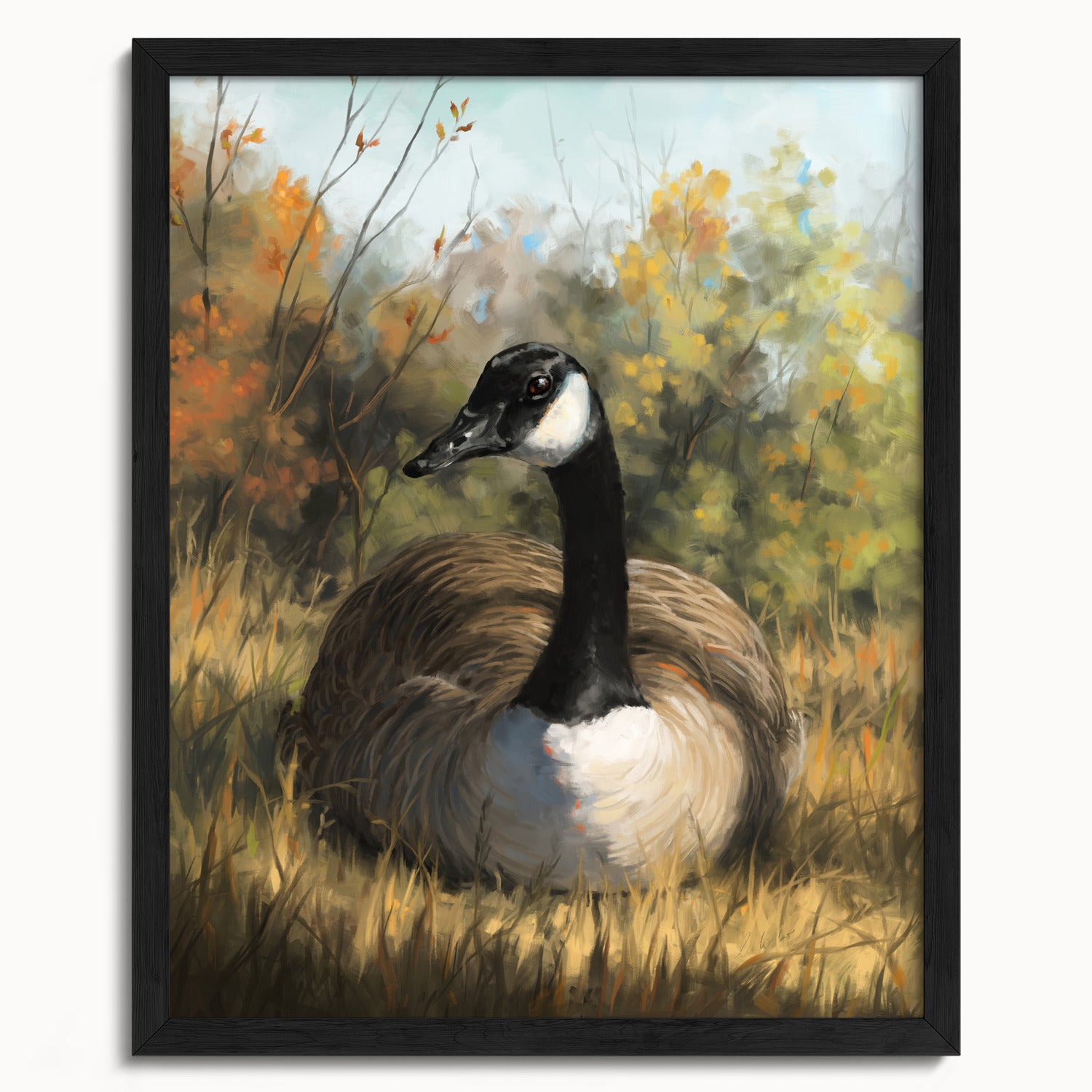 "Markham Goose" by Catherine Hébert - Canada Goose Fine Art Print - 16"x20" size