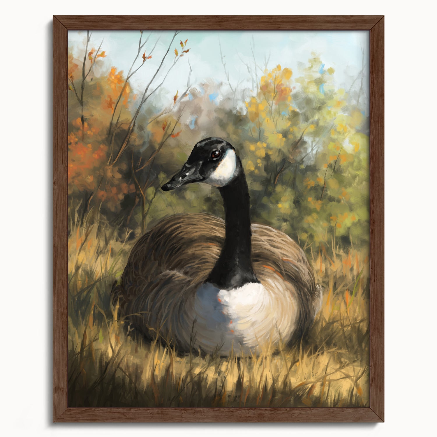 "Markham Goose" by Catherine Hébert - Canada Goose Fine Art Print - 16"x20" size