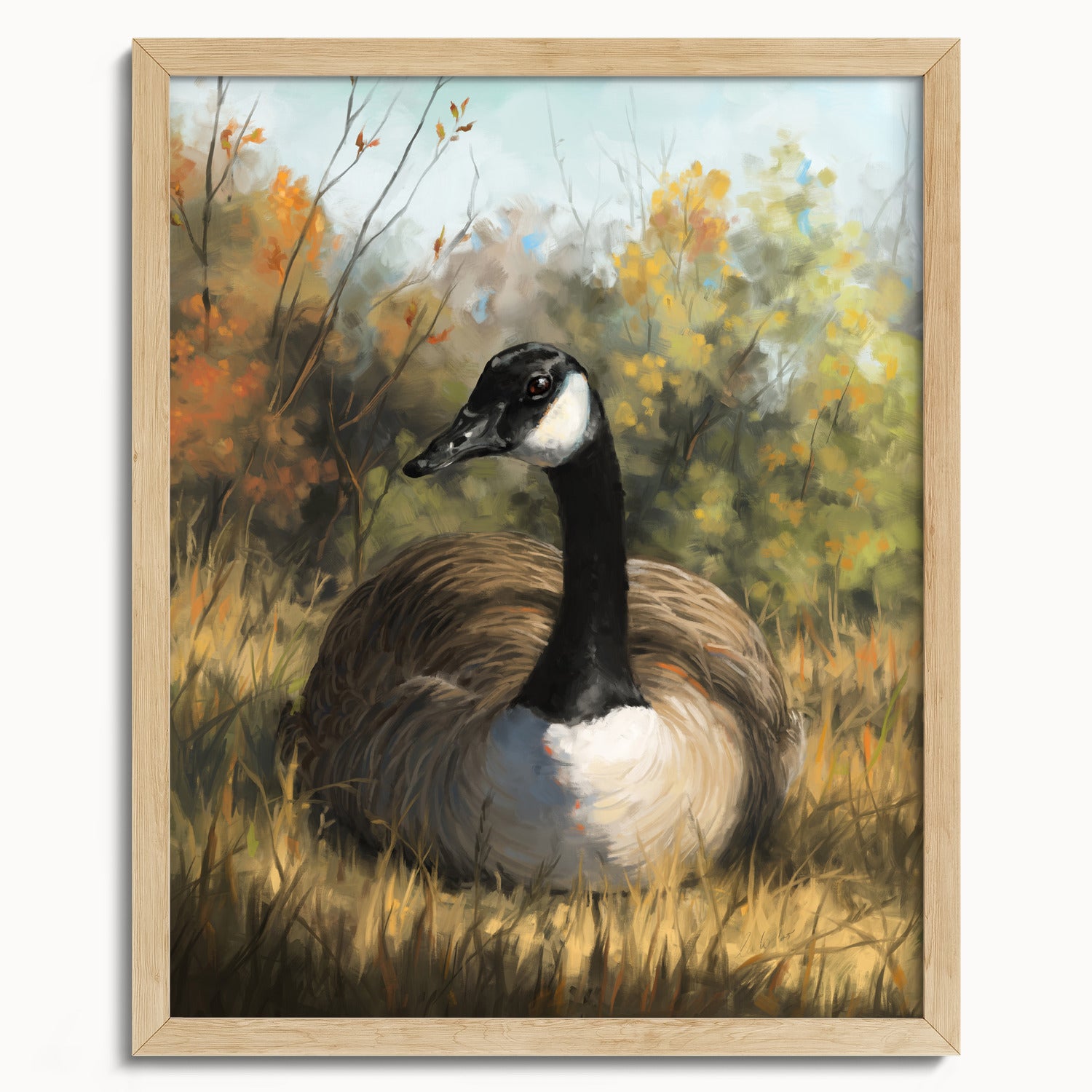 "Markham Goose" by Catherine Hébert - Canada Goose Fine Art Print - 16"x20" size