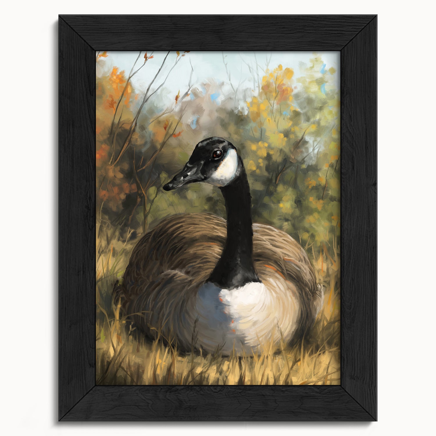 "Markham Goose" by Catherine Hébert - Canada Goose Fine Art Print - 5"x7" size