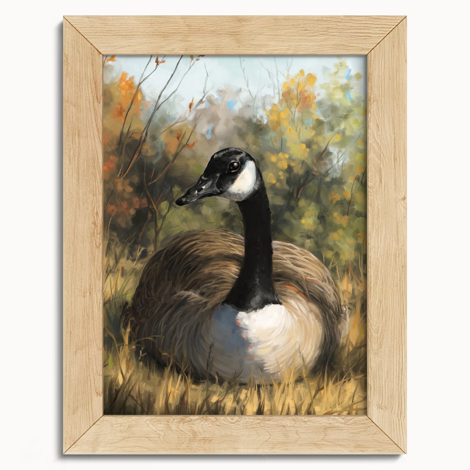"Markham Goose" by Catherine Hébert - Canada Goose Fine Art Print - 5"x7" size