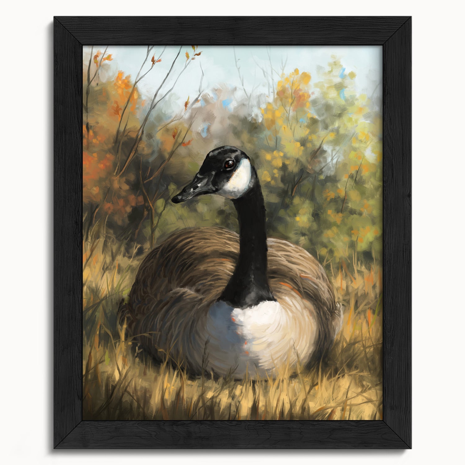 "Markham Goose" by Catherine Hébert - Canada Goose Fine Art Print - 8"x10" size