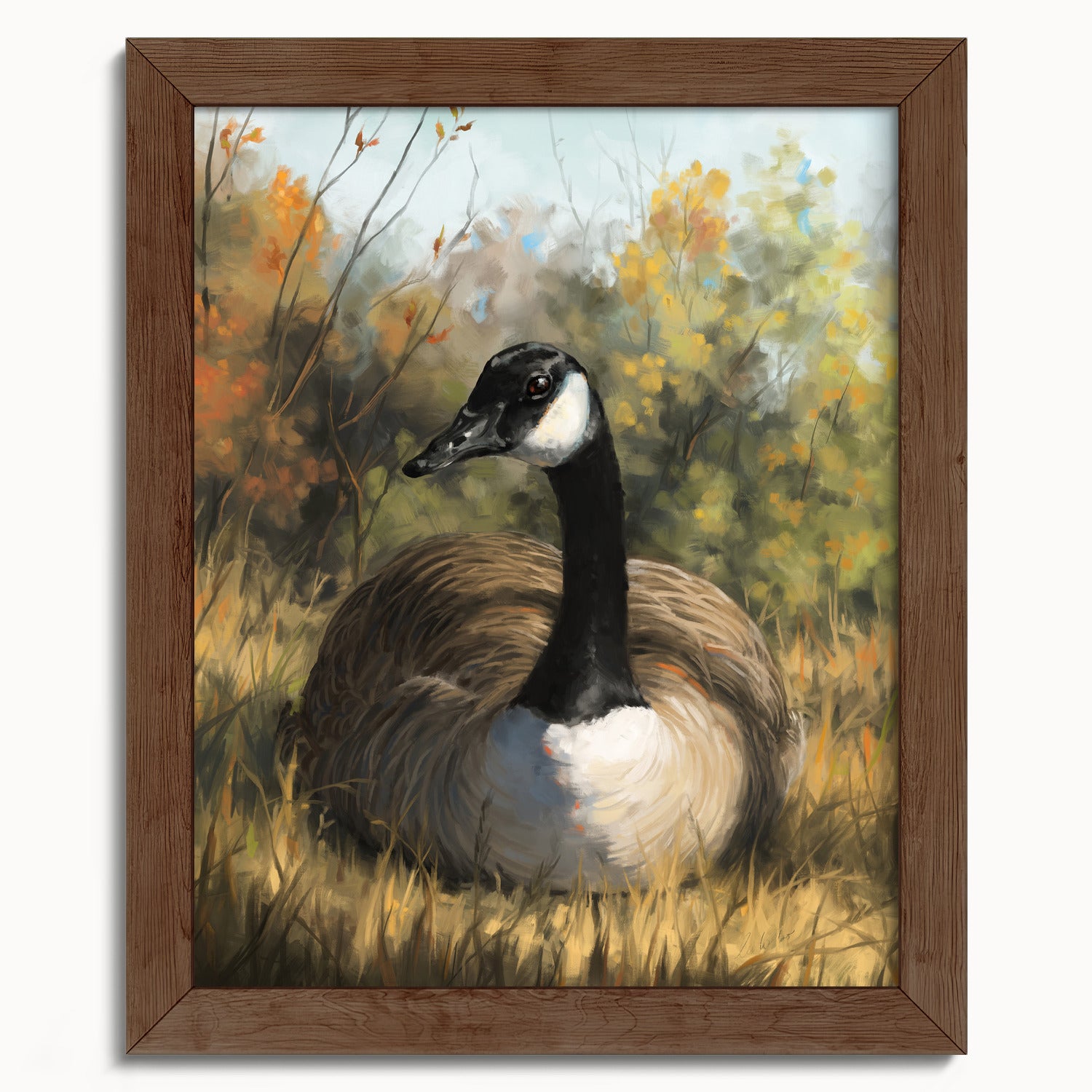 "Markham Goose" by Catherine Hébert - Canada Goose Fine Art Print - 8"x10" size