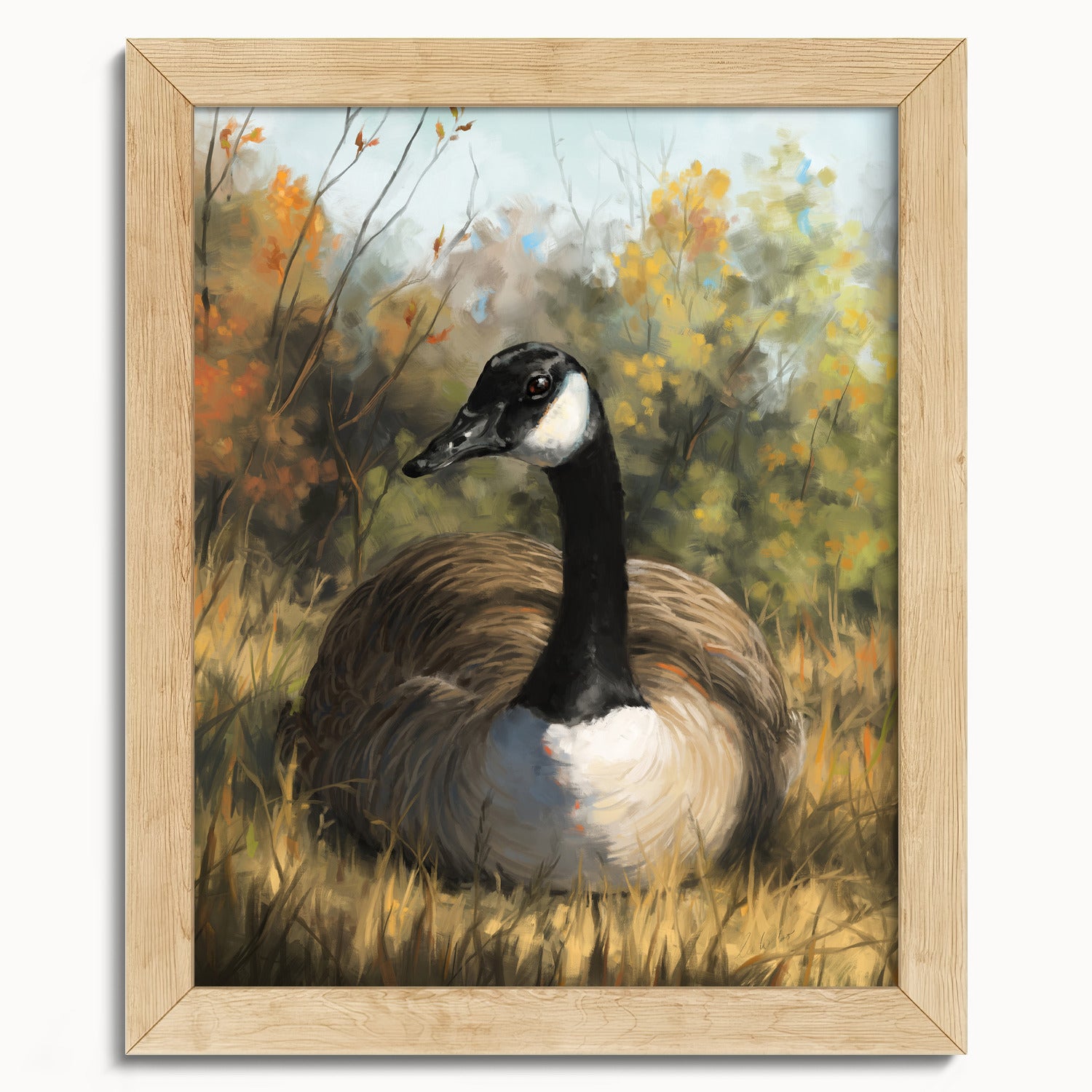 "Markham Goose" by Catherine Hébert - Canada Goose Fine Art Print - 8"x10" size