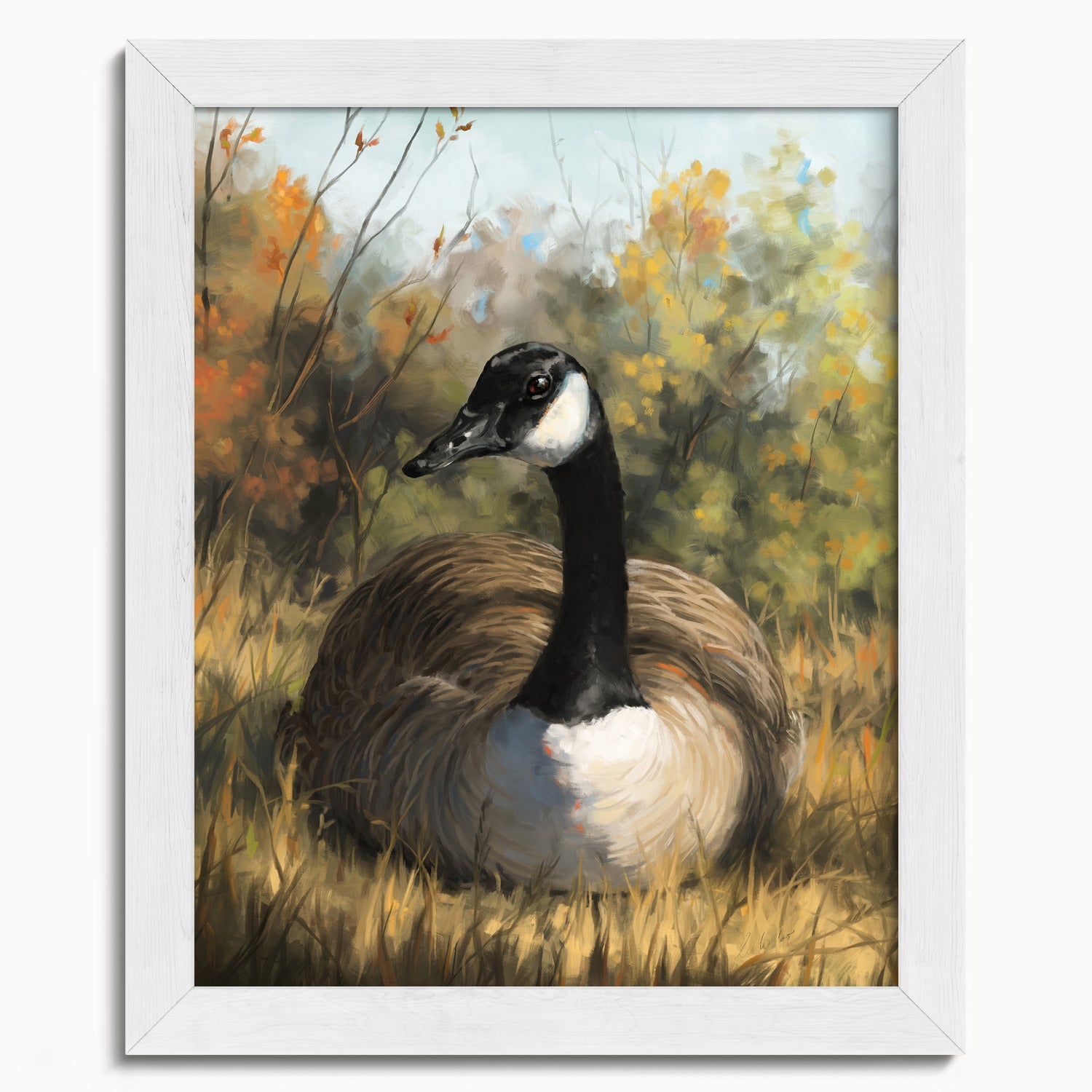 "Markham Goose" by Catherine Hébert - Canada Goose Fine Art Print - 8"x10" size