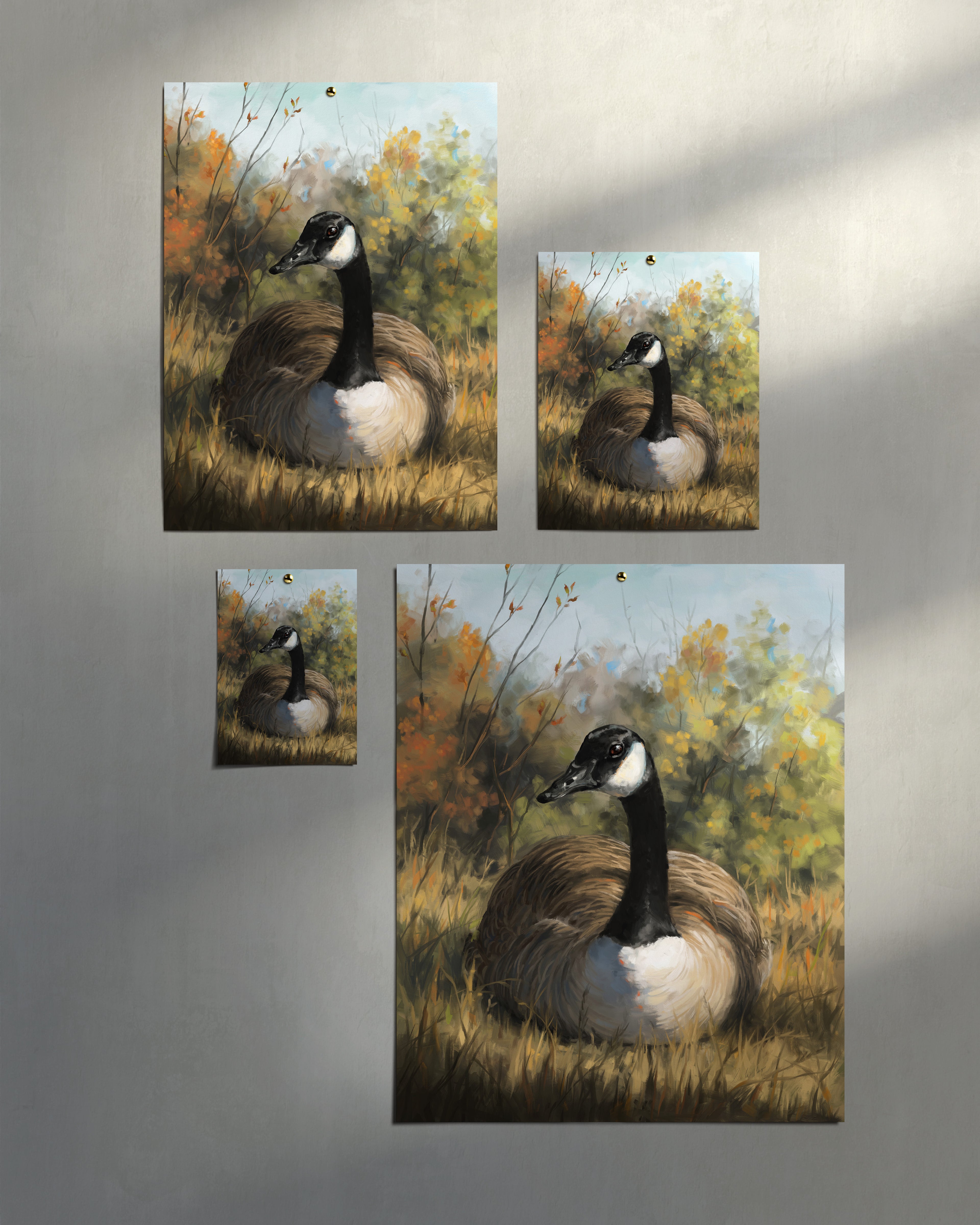"Markham Goose" by Catherine Hébert - Canada Goose Art Print