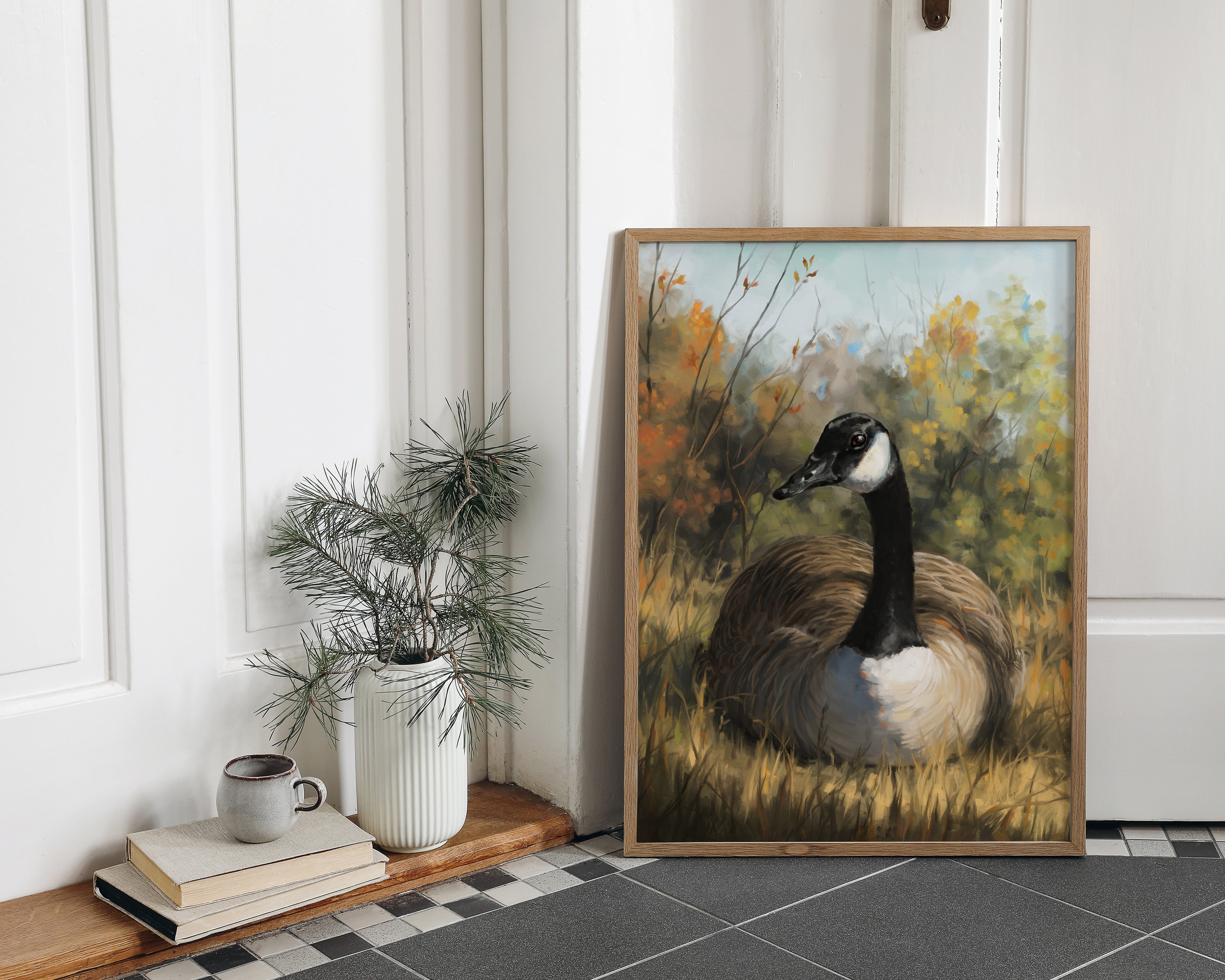 "Markham Goose" by Catherine Hébert - Canada Goose Art Print