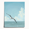 "Wobbly Seagull in Flight" by Catherine Hébert - Seagull in Flight Art Print - 32"x40" size