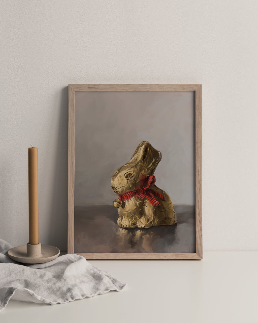 "Swiss Chocolate Bunny" by Catherine Hébert - Lindt Chocolate Rabbit Art Print