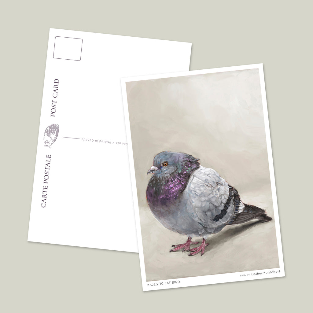 Majestic Fat Bird Postcard