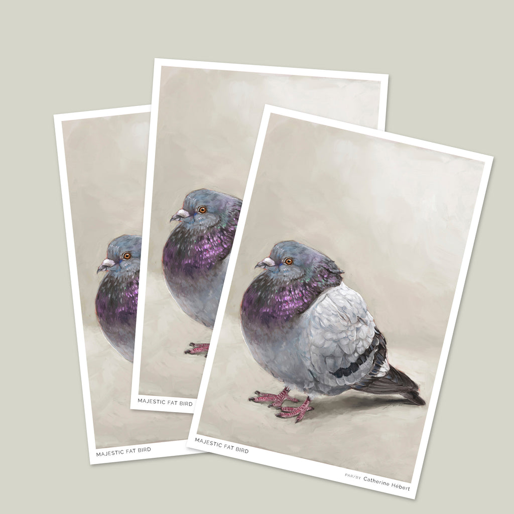 Majestic Fat Bird Postcard