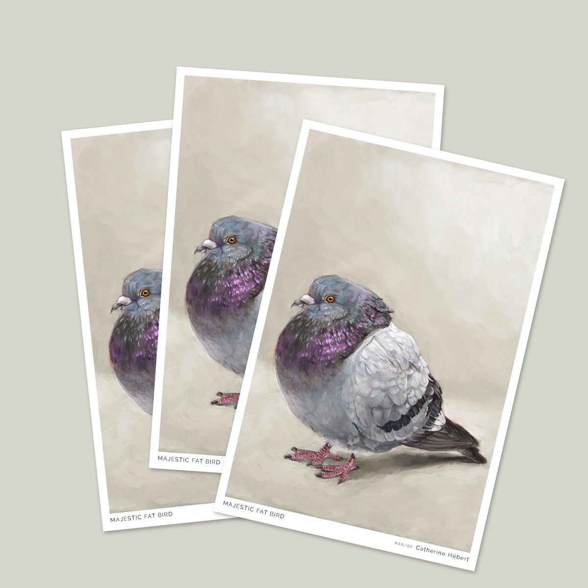 Majestic Fat Bird Postcard
