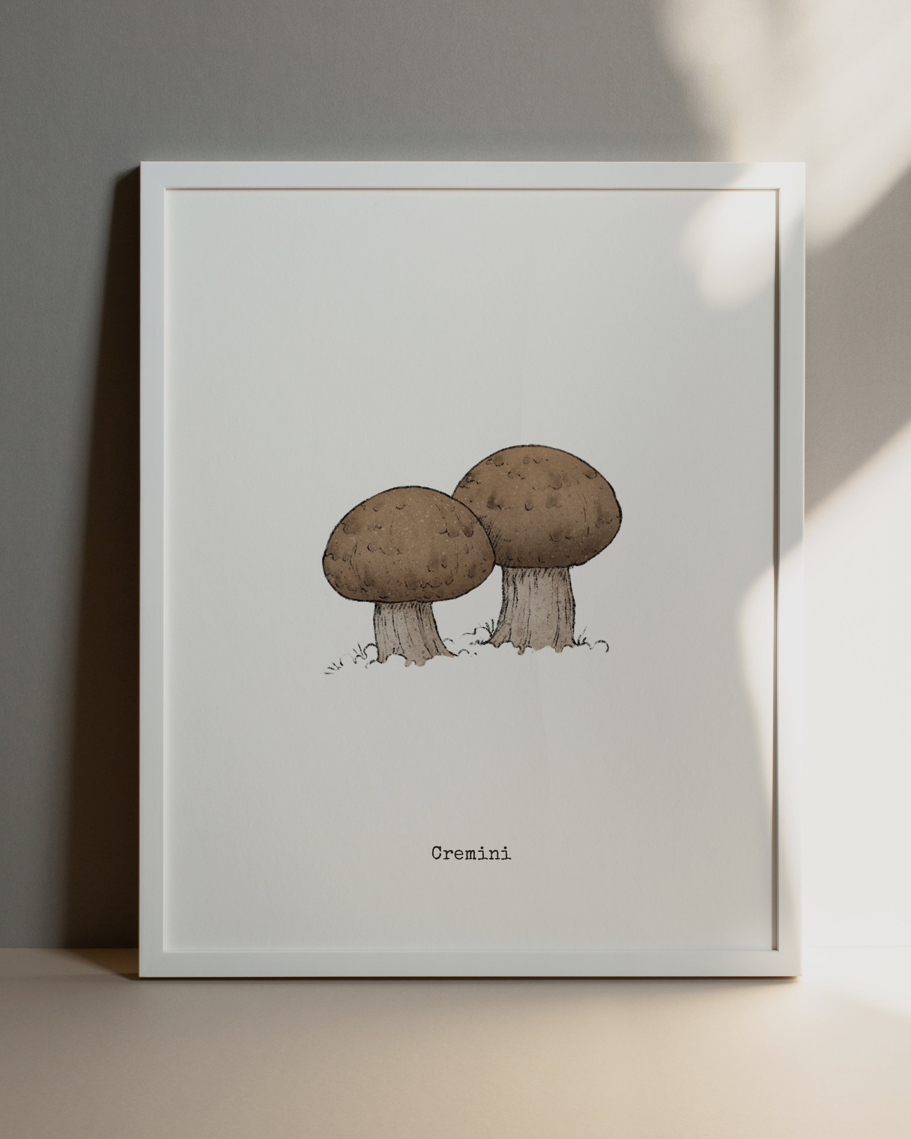 "Cremini Mushroom" by Catherine Hébert - Cremini Mushroom Art Print