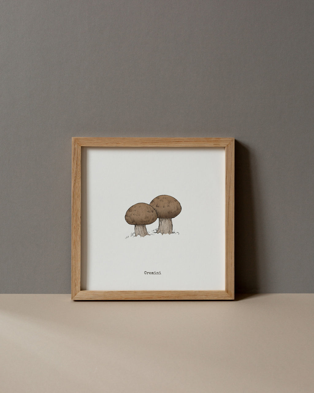 "Cremini" by Catherine Hébert - Cremini Mushroom  - Botanical Art Print