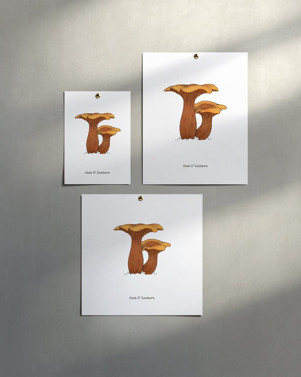 "Jack O'Lantern" by Catherine Hébert - Jack O'Lantern Mushroom  - Botanical Art Print