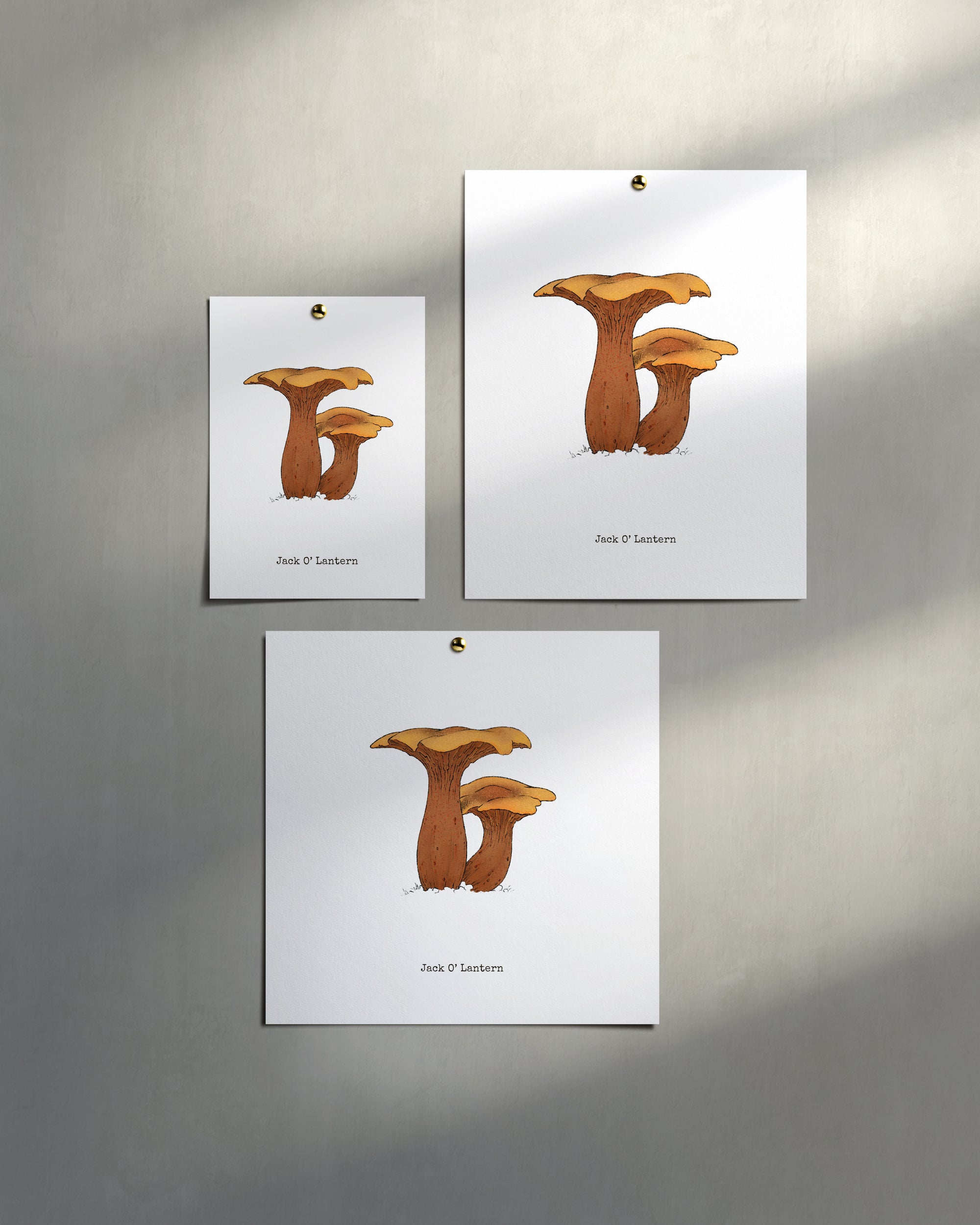 "Jack O'Lantern" by Catherine Hébert - Jack O'Lantern Mushroom  - Botanical Art Print