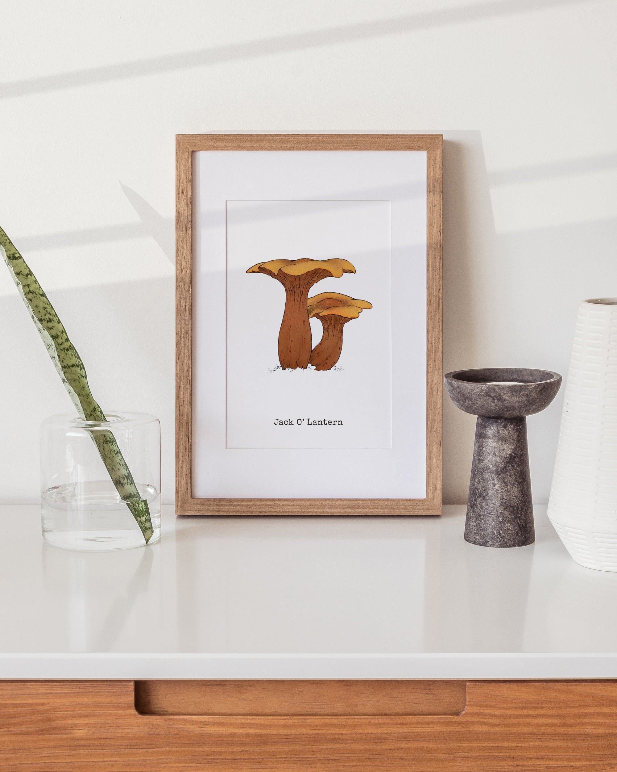 "Jack O'Lantern" by Catherine Hébert - Jack O'Lantern Mushroom  - Botanical Art Print