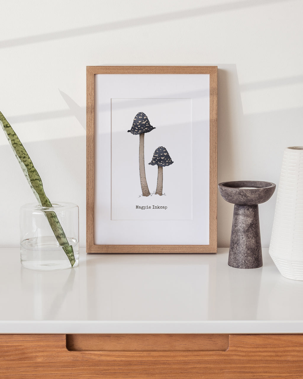 "Magpie Inkcap" by Catherine Hébert - Magpie Inkcap Mushroom - Botanical Art Print